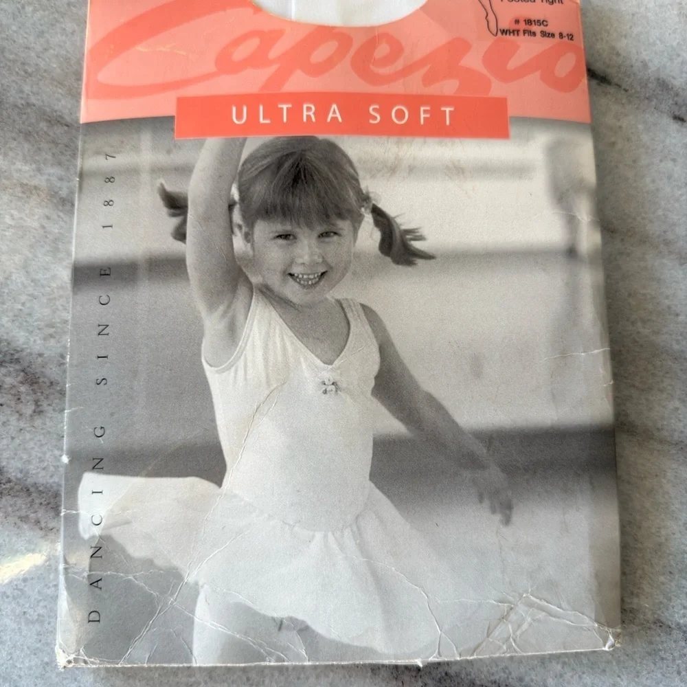 Capezio ultra soft footed tights off white